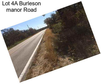 Lot 4A Burleson manor Road