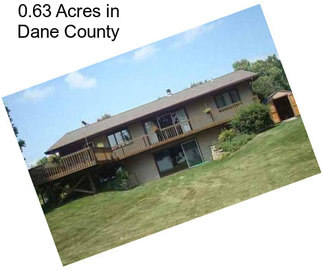 0.63 Acres in Dane County