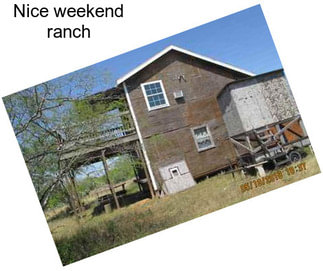 Nice weekend ranch