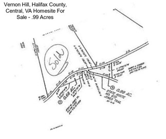 Vernon Hill, Halifax County, Central, VA Homesite For Sale - .99 Acres