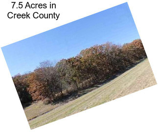 7.5 Acres in Creek County