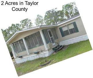 2 Acres in Taylor County
