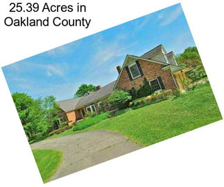 25.39 Acres in Oakland County