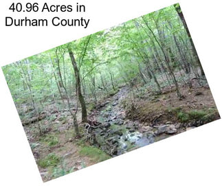 40.96 Acres in Durham County