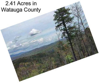 2.41 Acres in Watauga County