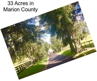 33 Acres in Marion County