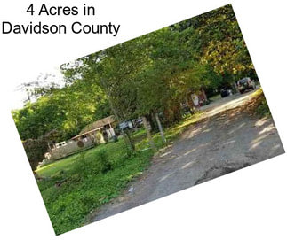 4 Acres in Davidson County