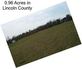 0.96 Acres in Lincoln County