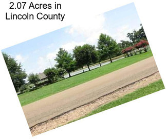 2.07 Acres in Lincoln County