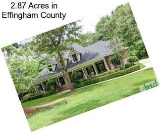 2.87 Acres in Effingham County