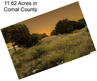 11.62 Acres in Comal County