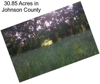 30.85 Acres in Johnson County