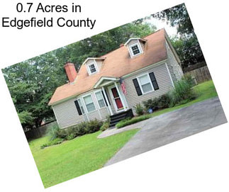 0.7 Acres in Edgefield County