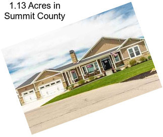 1.13 Acres in Summit County