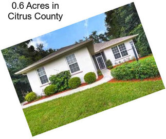 0.6 Acres in Citrus County