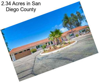 2.34 Acres in San Diego County