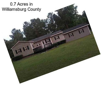 0.7 Acres in Williamsburg County