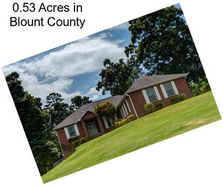 0.53 Acres in Blount County