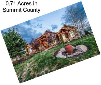 0.71 Acres in Summit County