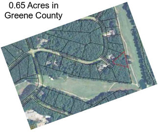 0.65 Acres in Greene County