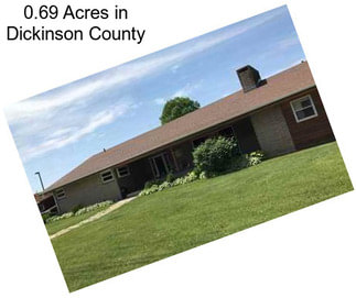 0.69 Acres in Dickinson County