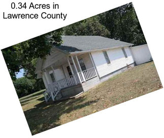 0.34 Acres in Lawrence County
