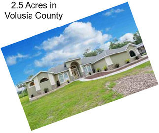 2.5 Acres in Volusia County