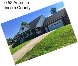 0.58 Acres in Lincoln County