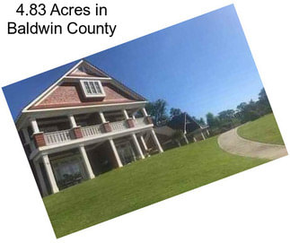 4.83 Acres in Baldwin County
