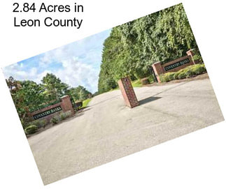 2.84 Acres in Leon County