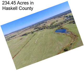 234.45 Acres in Haskell County