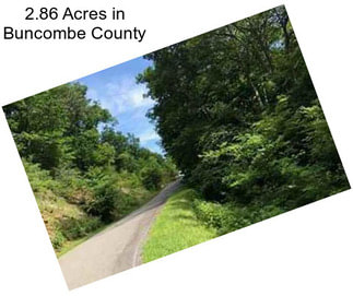 2.86 Acres in Buncombe County