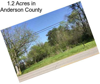 1.2 Acres in Anderson County