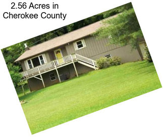 2.56 Acres in Cherokee County