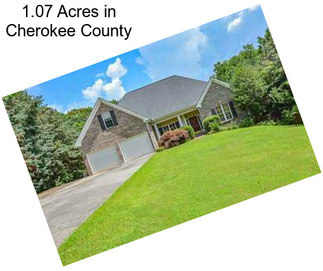 1.07 Acres in Cherokee County