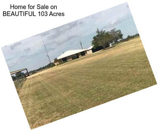 Home for Sale on BEAUTIFUL 103 Acres