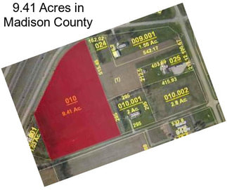 9.41 Acres in Madison County
