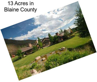 13 Acres in Blaine County