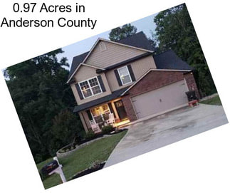 0.97 Acres in Anderson County