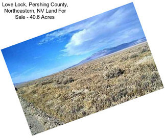 Love Lock, Pershing County, Northeastern, NV Land For Sale - 40.8 Acres