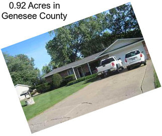 0.92 Acres in Genesee County