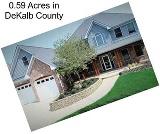 0.59 Acres in DeKalb County
