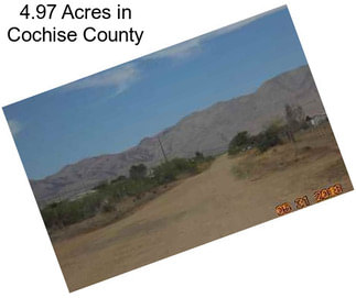 4.97 Acres in Cochise County