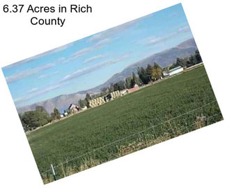 6.37 Acres in Rich County