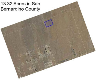 13.32 Acres in San Bernardino County