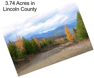 3.74 Acres in Lincoln County