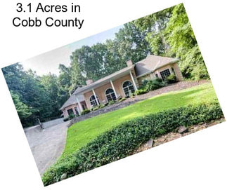 3.1 Acres in Cobb County