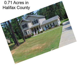 0.71 Acres in Halifax County