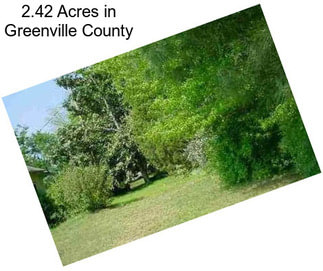 2.42 Acres in Greenville County