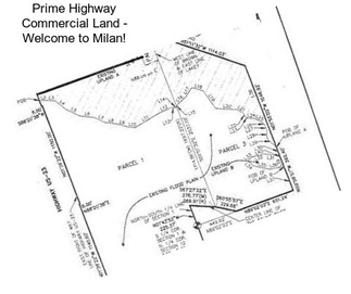 Prime Highway Commercial Land - Welcome to Milan!